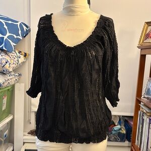 Elegant Black Women's Blouse